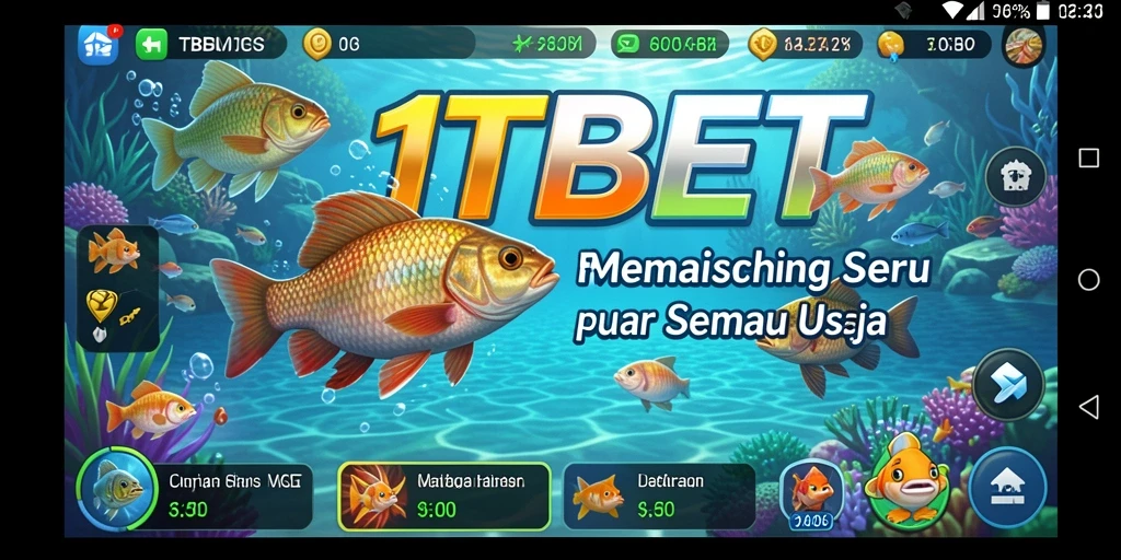 Gameplay 11TBET yang seru dengan ikan yang berwarna-warni.