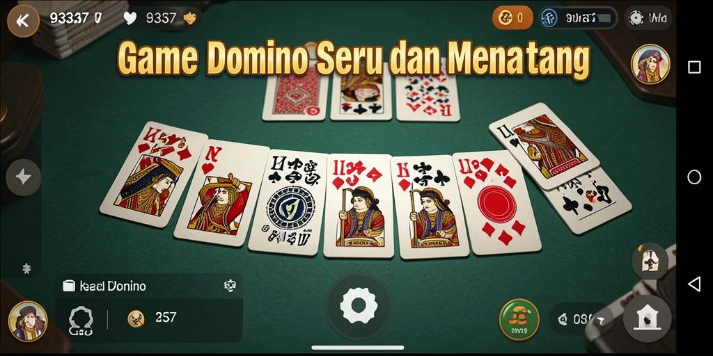 Tampilan menarik dari gameplay Domino di 93337.