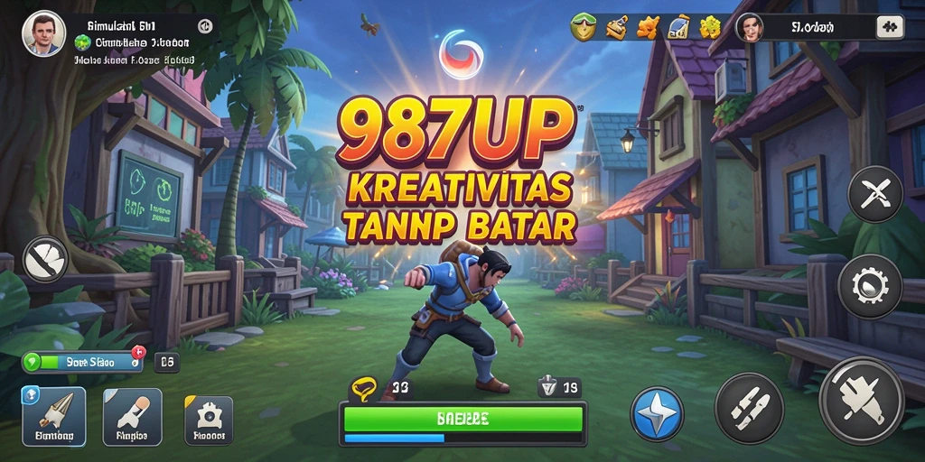 Gameplay menarik dan grafis memukau dalam 987UP.