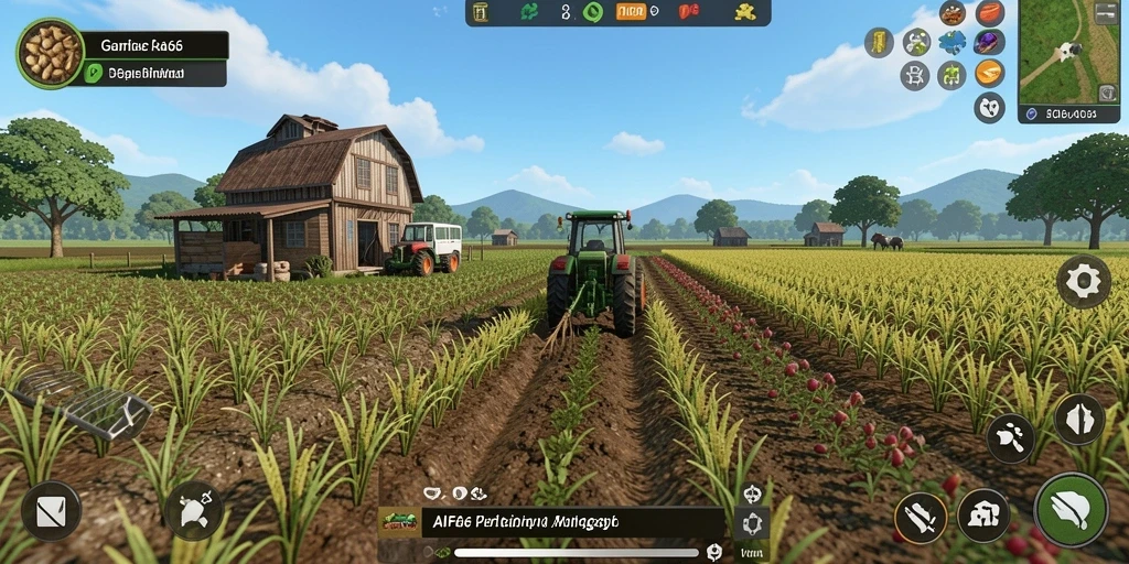 Tampilan menarik gameplay AIFA66 dalam bertani.