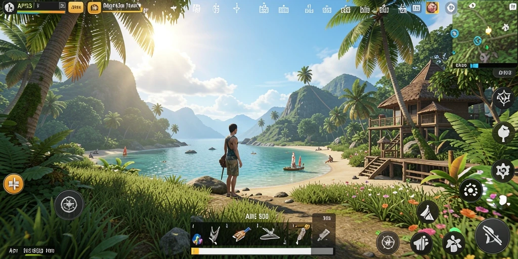 Menampilkan momen seru dalam gameplay dunia terbuka API33.