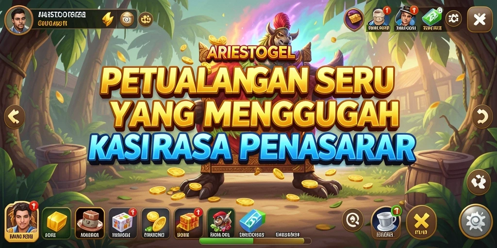 Menampilkan gameplay epik dalam petualangan <strong>ARIESTOGEL</strong> yang mendebarkan.