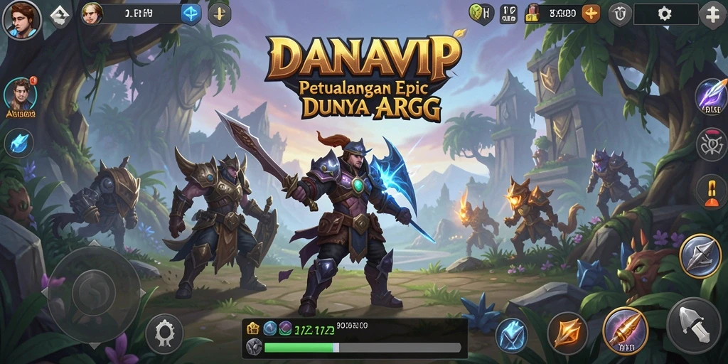 Gameplay seru di DANAVIP dengan pertarungan yang mendebarkan.
