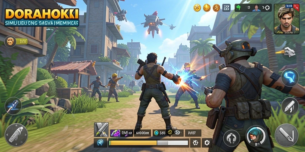 Tangkapan layar gameplay DORAHOKI yang menarik dan interaktif.