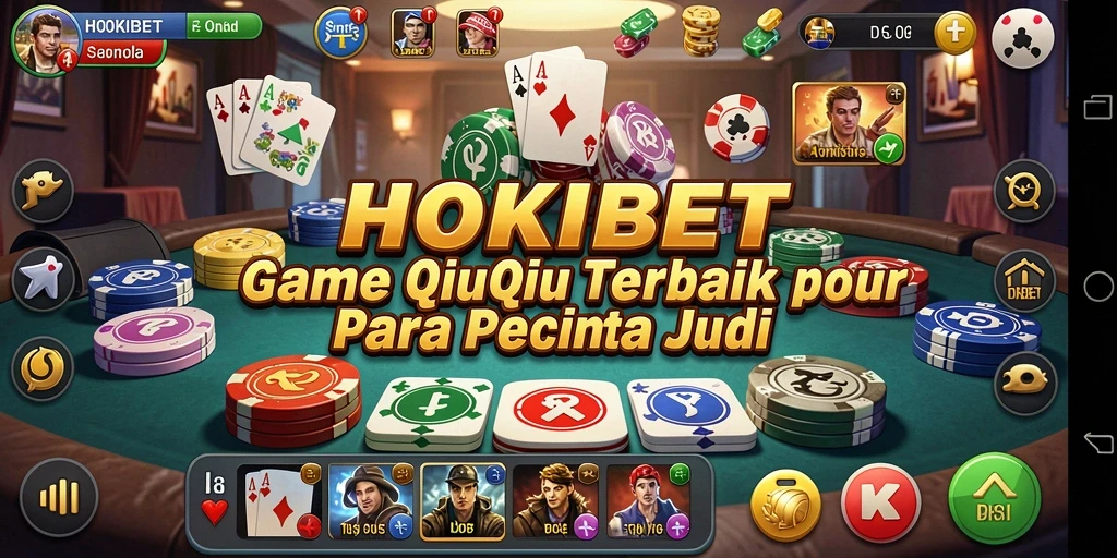 Screenshot HOKIBET menampilkan aksi mendebarkan dalam permainan QiuQiu.