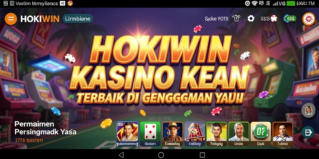 Tampilan menarik dari gameplay Kasino HOKIWIN yang mendebarkan.