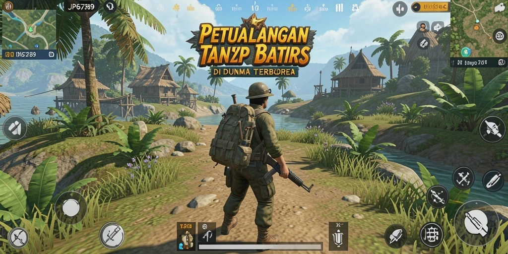 Tampilan gameplay mendebarkan dari dunia terbuka JP6789.