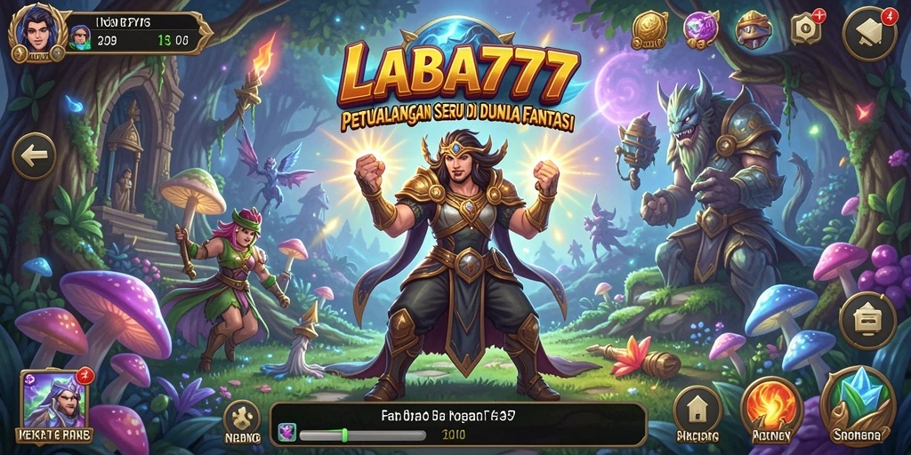 Screenshot gameplay LABA777 menampilkan aksi petualangan yang mendebarkan.