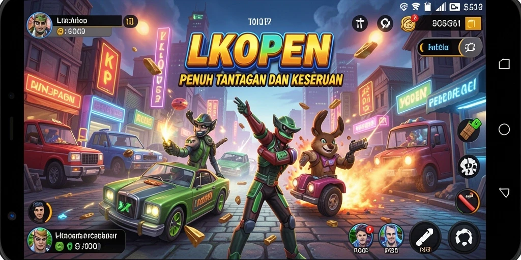 Tampilkan gameplay seru LKOPEN dengan tantangan menarik.