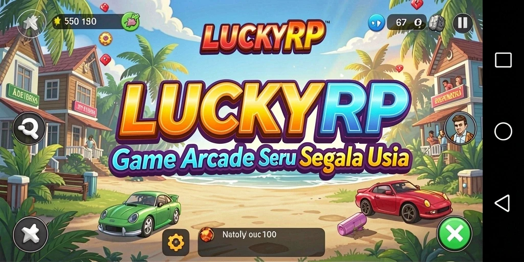 Screenshot menampilkan gameplay seru dari LUCKYRP dalam kategori Arcade.