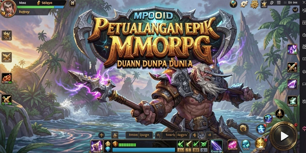 Screenshot MPOID menunjukkan aksi seru dalam pertarungan MMORPG.
