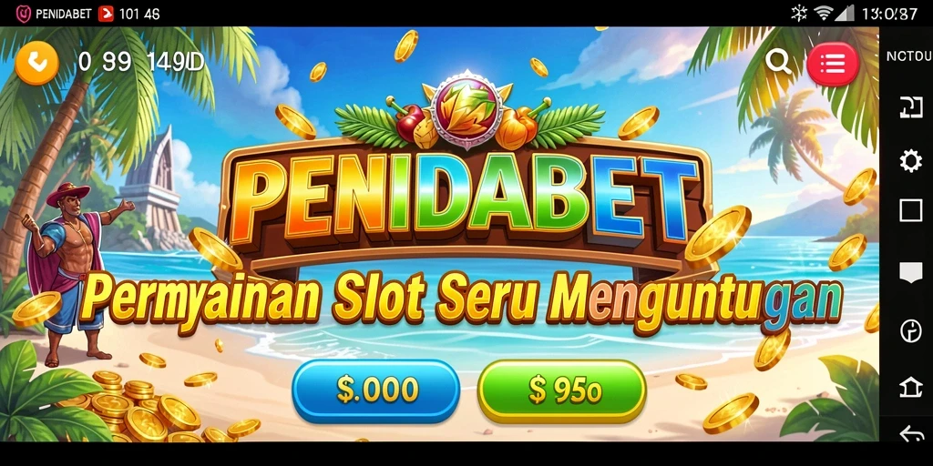 Tampilan menarik dari gameplay Slot di PENIDABET