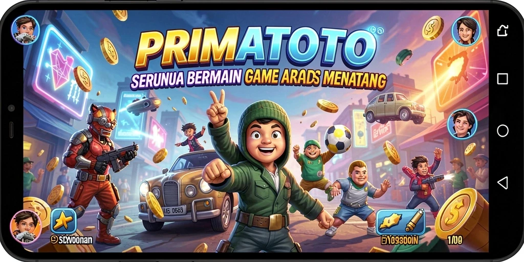 Screenshot PRIMATOTO menampilkan gameplay penuh aksi yang seru dan menantang.