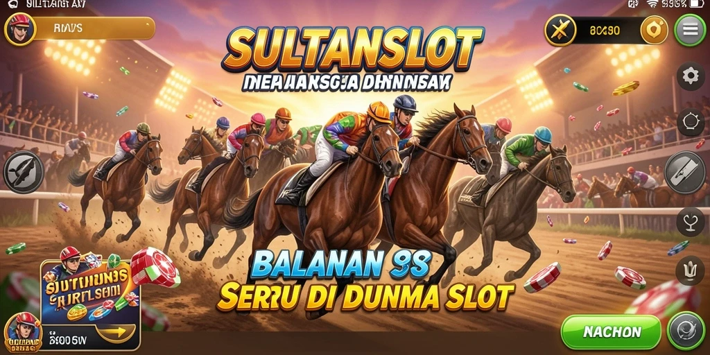 Tampilan gameplay balapan yang seru di SULTANSLOT.