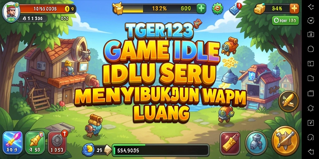 Screenshot utama TGER123 menampilkan gameplay Idle yang seru dan menenangkan.